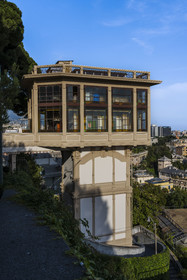 Italy, Liguria, Genoa, the Belvedere of Castelletto, Castelletto Levante public lift
