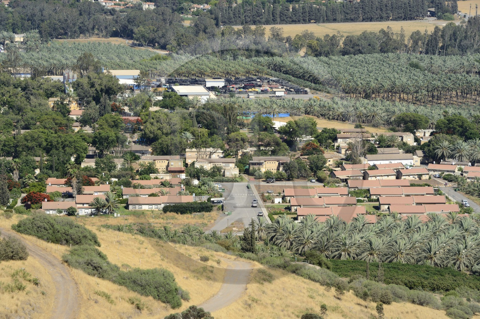 Israel, district Nord, Galilée, Tibériade, le kibboutz Kinneret fondée en 1908 en bordure du lac de Tibériade