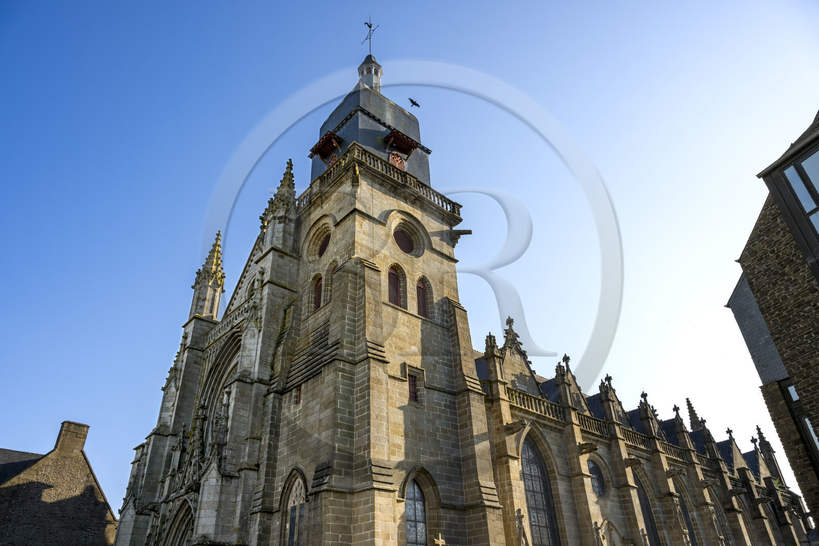 France, Ille-et-Vilaine, Fougeres, the Saint-Léonard church from the 14th and 15th centuries