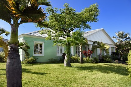 France, Reunion island (French overseas department), Saint Pierre, estate of the Isautier distillery, the offices in the reconstruction of the traditional family home