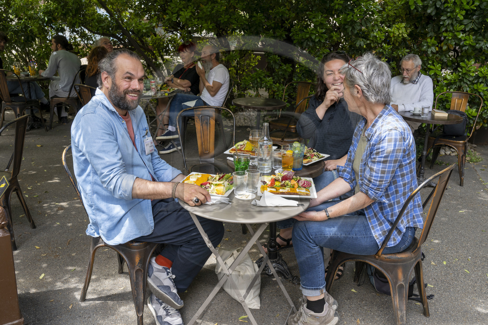 France, Vaucluse (84), Avignon, le restaurant café cinéma d'art et essai Utopia