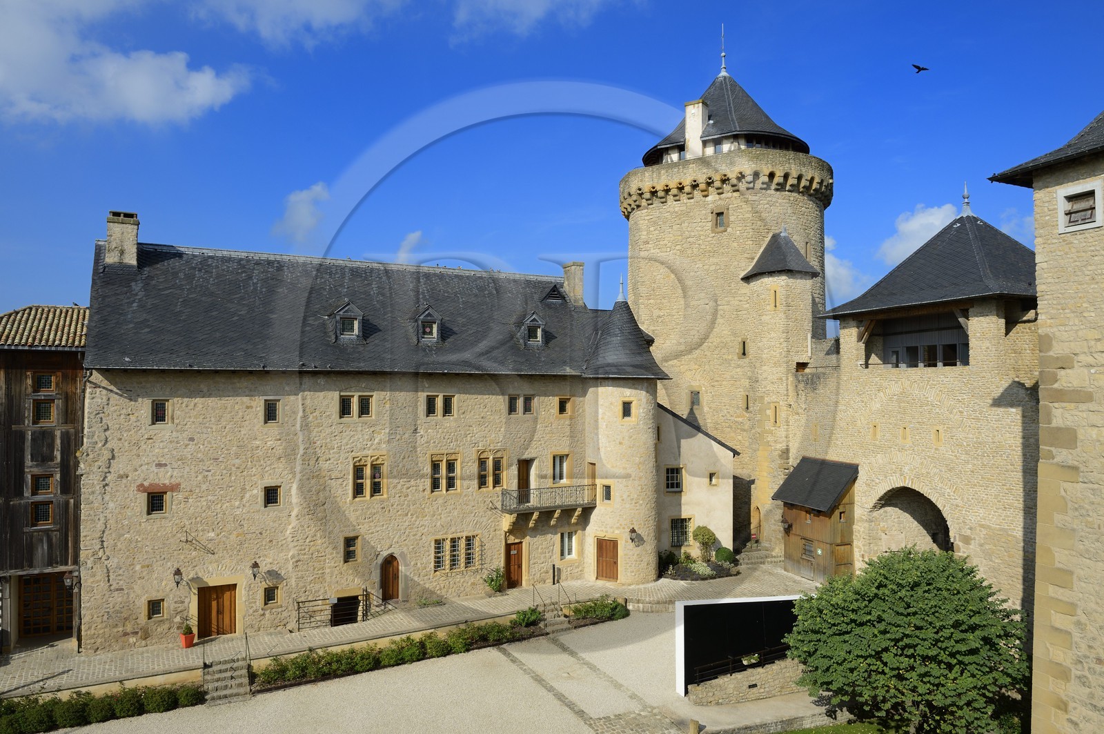 France, Moselle, Manderen, Malbrouck castle