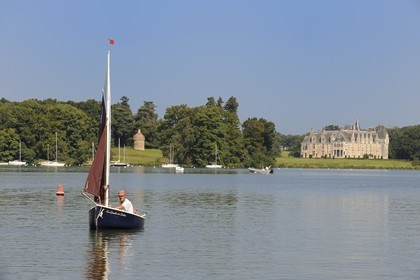 France, Loire-Atlantique (44), Nantes, château de la Gascherie au bord de la rivière Erdre