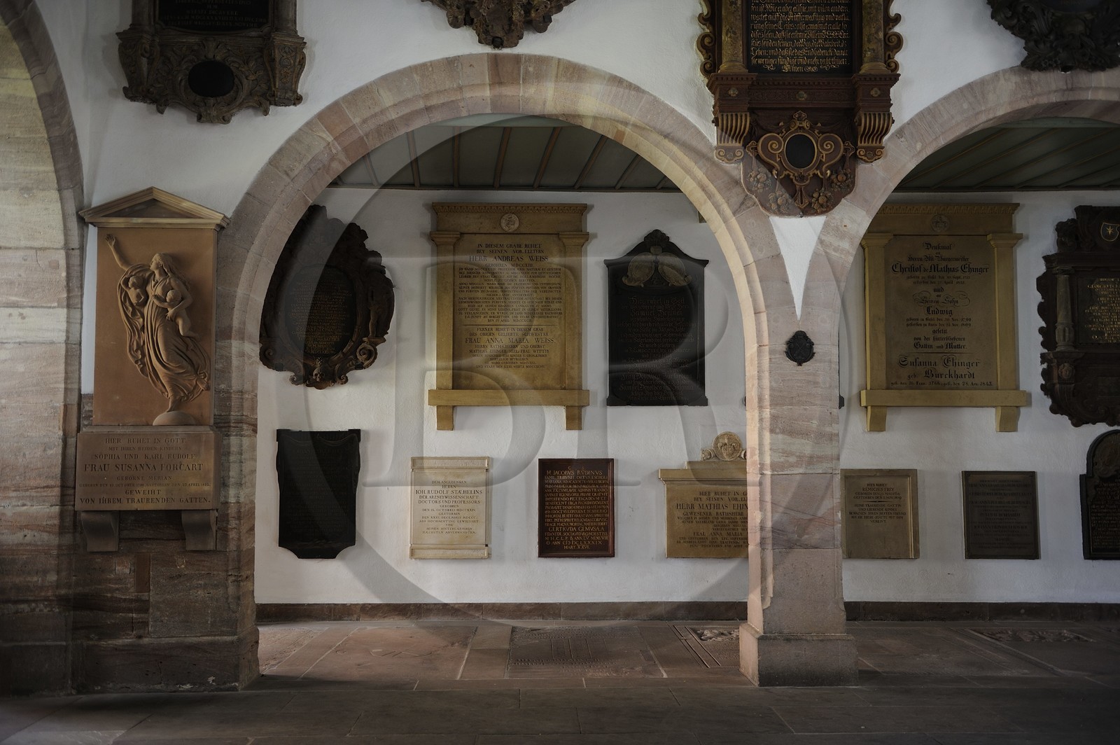 Switzerland, Basel, the Cathedral, the cloister