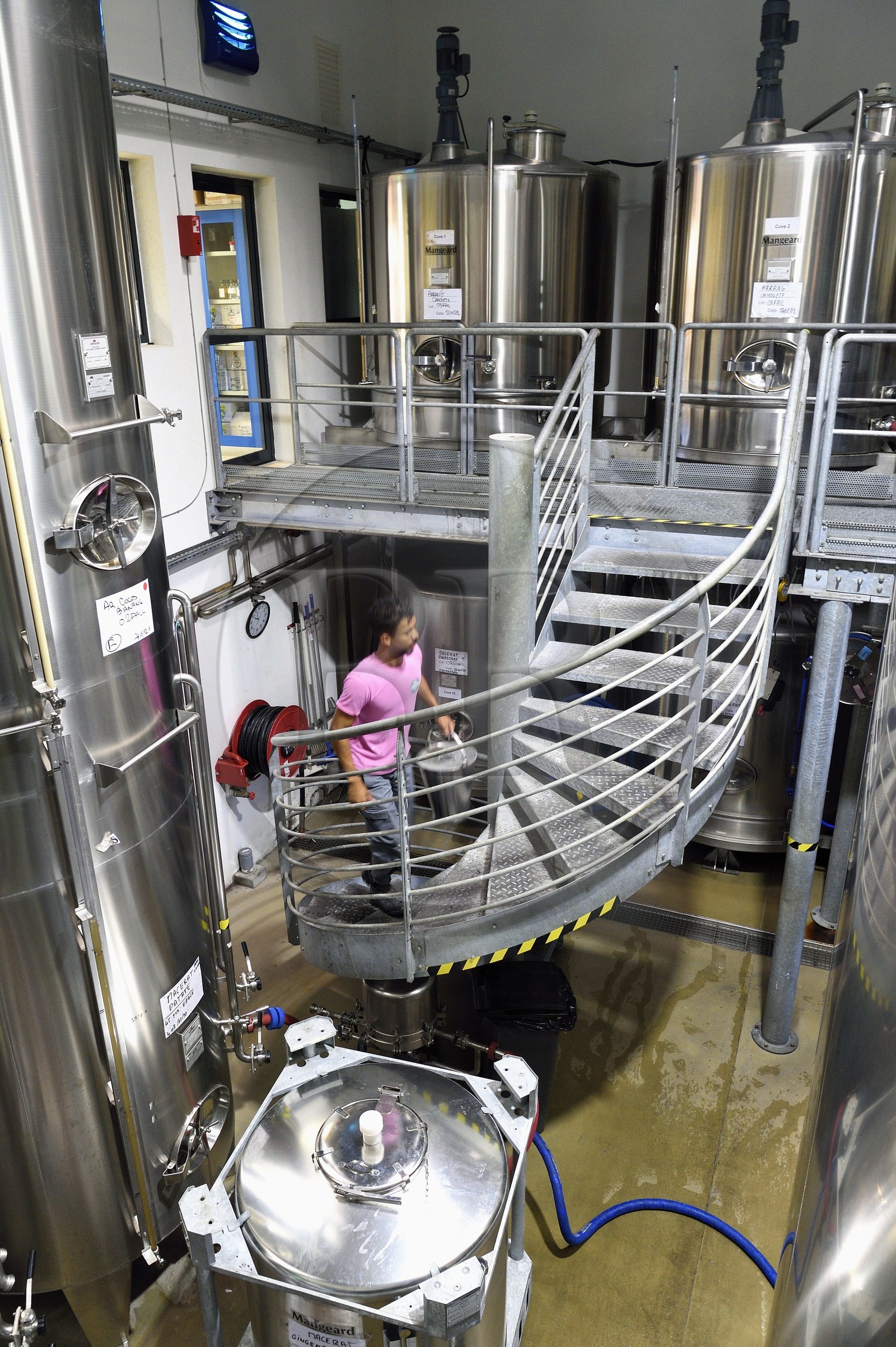 France, Ile de la Reunion, Saint Pierre, domaine de la distillerie Isautier, cuves de stockage