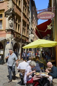 France, Rhone, Lyon, historical site listed as World Heritage by UNESCO, Vieux Lyon (Old Town), the Saint Jean street
