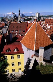 Estonia (Baltic States), Harju Region, Tallinn, European Capital of Culture 2011, former city gate in the tower of Pikk Jalg Street, which protects the access to the high city of Toompea