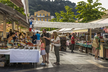 France, Alpes-Maritimes, Nice, listed as World Heritage by UNESCO, Old Nice, the Cours Saleya market