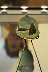 Italy, Emiliano-Romagnolo, Piacenza, Palazzo Farnese, the Liver of Piacenza is a life-sized bronze model of a sheep's liver covered in Etruscan writings that served as a tool for priests when they practiced haruspicy