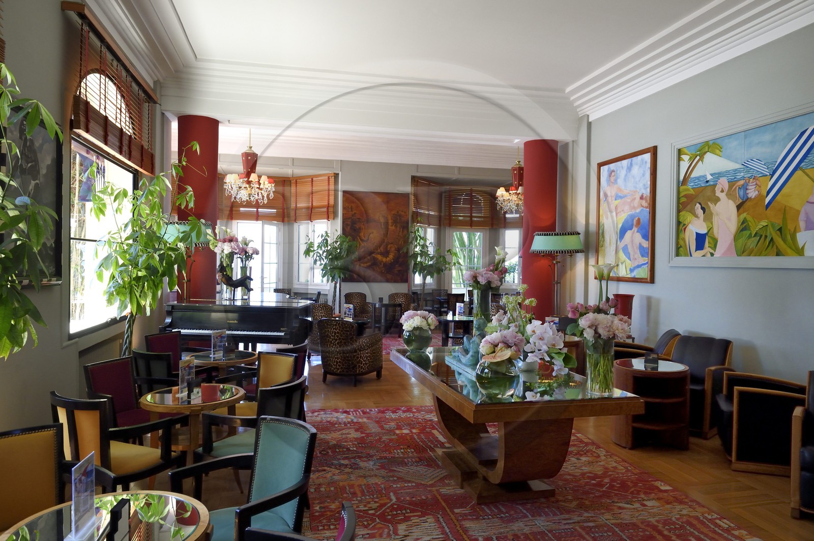 France, Alpes-Maritimes (06), Antibes,  Juan-les-Pins, hotel Belle Rives, le Piano-bar Fitzgerald