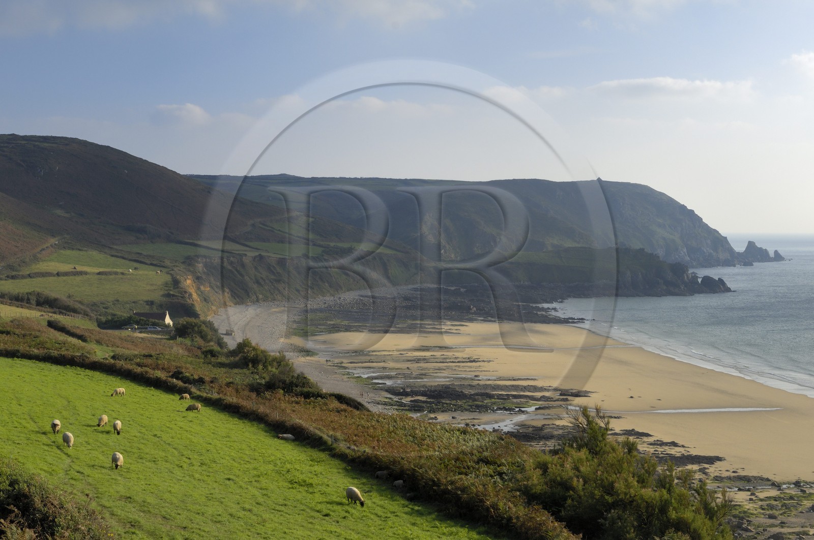 France, Manche (50), Cap de la Hague, baie d'Ecalgrain