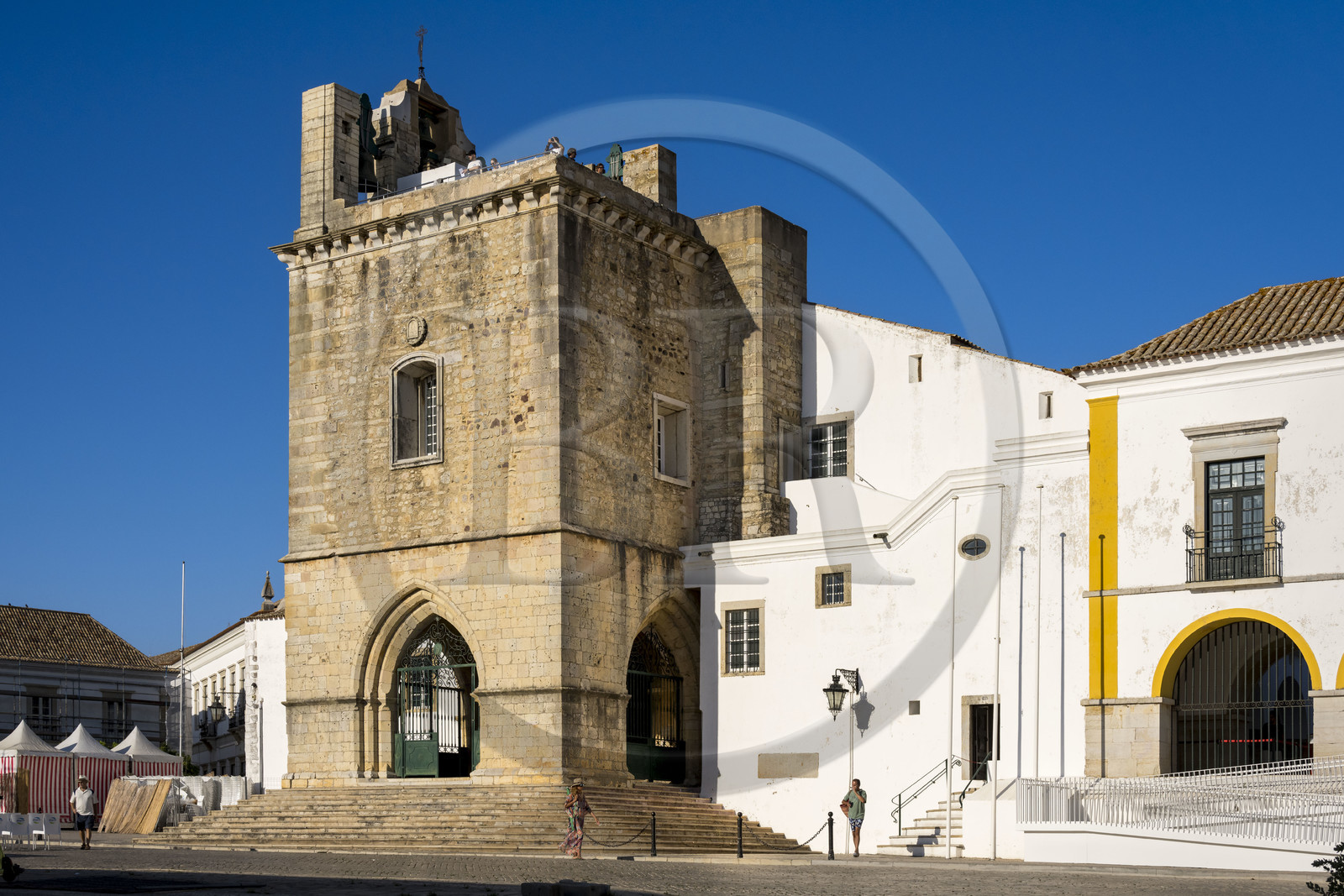 Portugal, Algarve, Faro, la vieille ville, la cathédrale de Faro (ou la Sé de Faro) fondée au XIIIe siècle