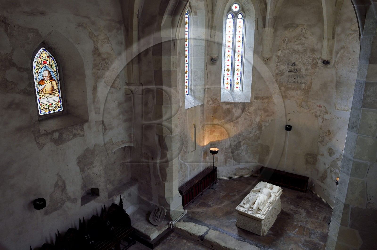 Roumanie, Transylvanie, Hunedoara, le chateau de Hunedoara ou chateau des Corvins, la chapelle
