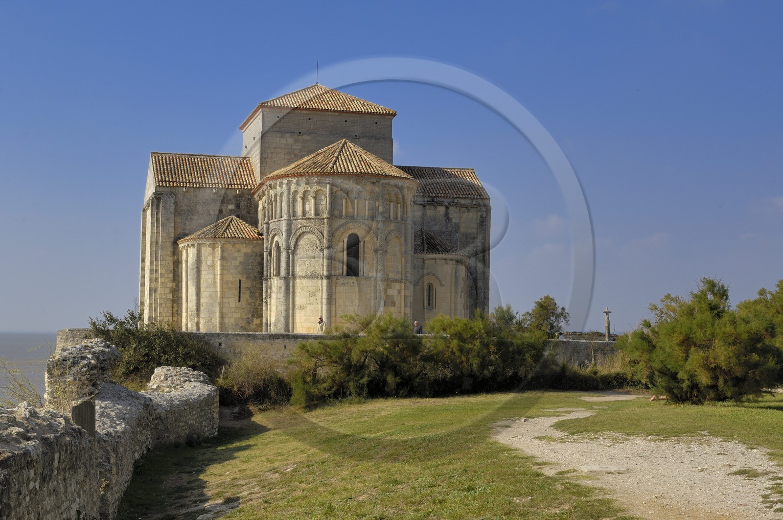 France, Charente-Maritime (17), Talmont-sur-Gironde, labelisé Les plus beaux Village de France, église Sainte-Radegonde
