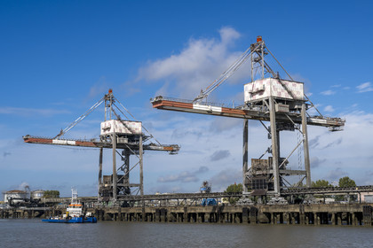 France, Loire Atlantique, Estuaire de la Loire, Saint Nazaire, the Grand port maritime de Nantes-Saint-Nazaire of Montoir-de-Bretagne coal terminal