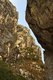 France, Alpes-de-Haute-Provence (04), Parc Naturel Régional du Verdon, Rougon, la falaise de l’Escalès