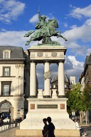 France, Puy de Dome, Clermont Ferrand, Jaude square, Vercingetorix statue by Bartholdi
