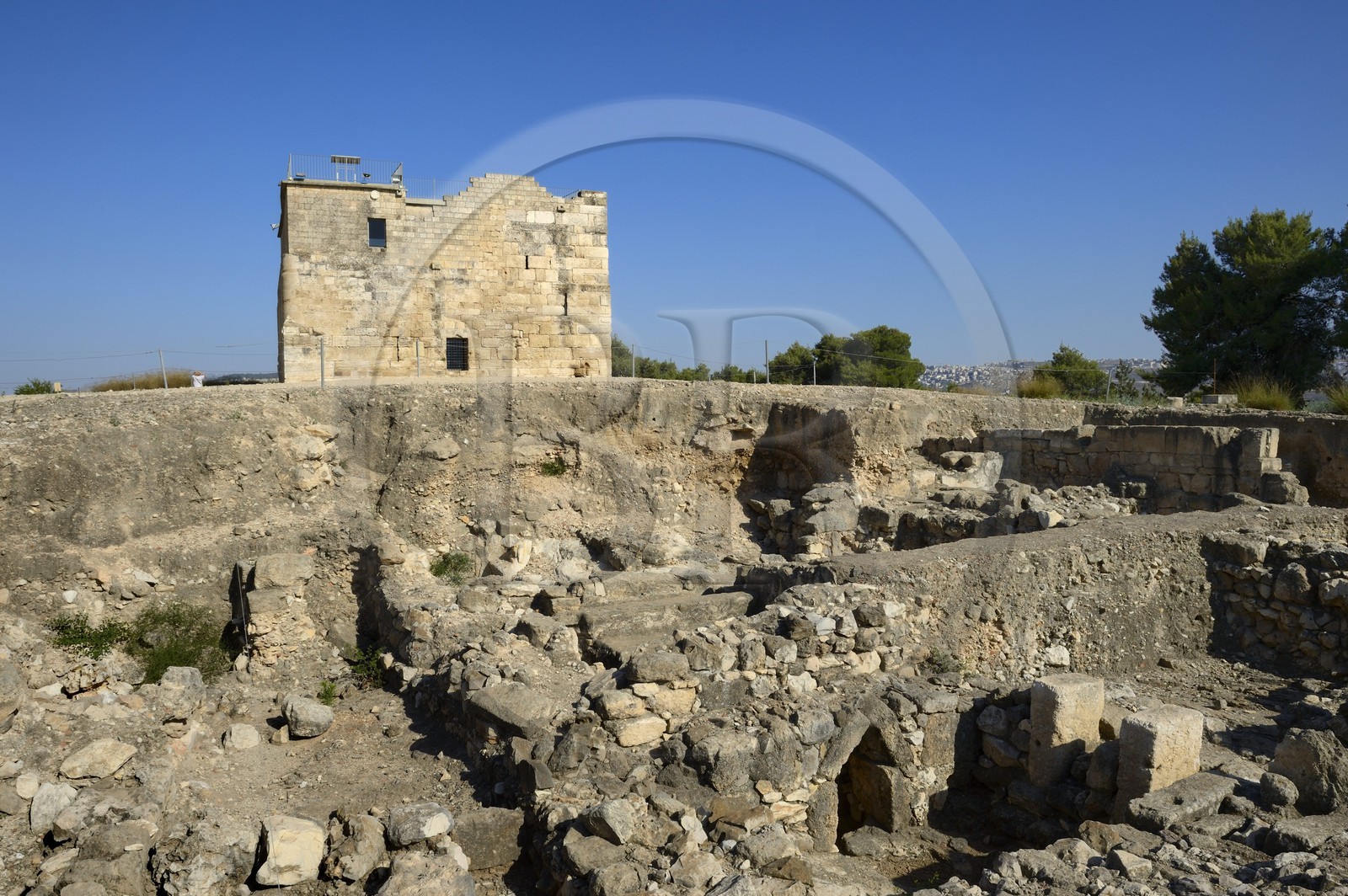 Israel, district du nord, Galilée, Nazareth, Zippori (Tzippori ou Sepphoris) National Park, forteresse croisée du XIIème siècle