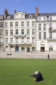 France, Loire-Atlantique (44), Nantes, maisons d'armateurs quai Turenne sur l'ancienne Ile Feydeau