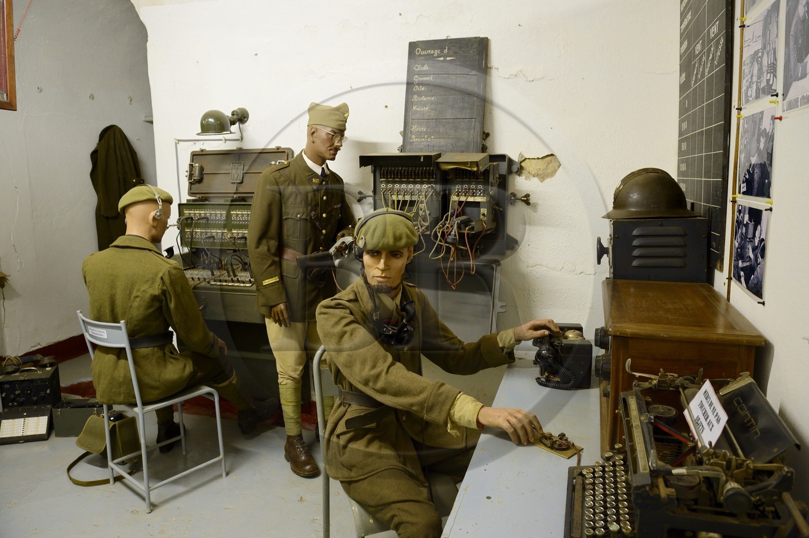 France, Moselle (57), Veckring, Ligne Maginot, forteresse du Hackenberg, salle des transmissions