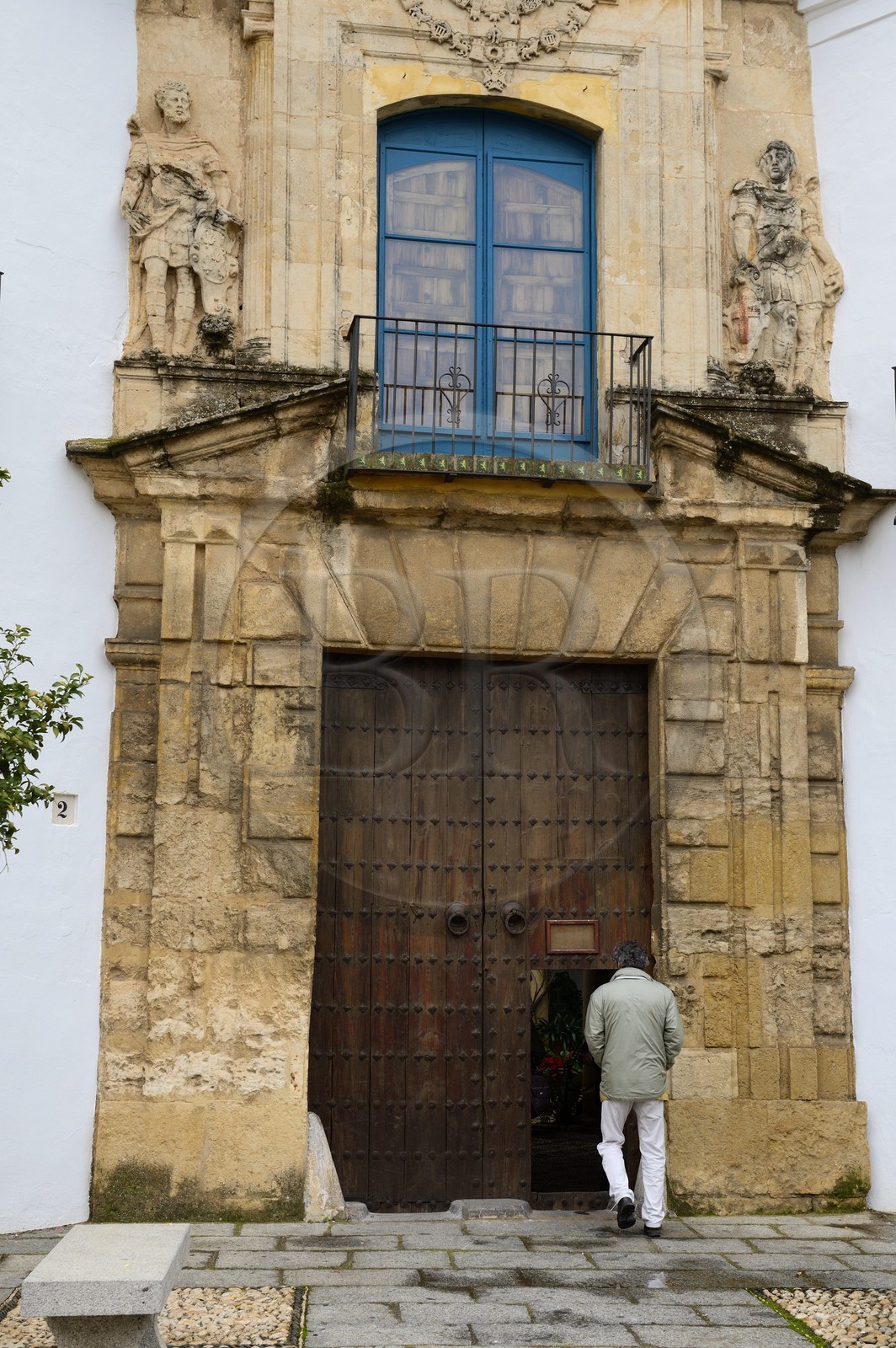 Espagne, Andalousie, Cordoue, Palais de Viana, porte principale