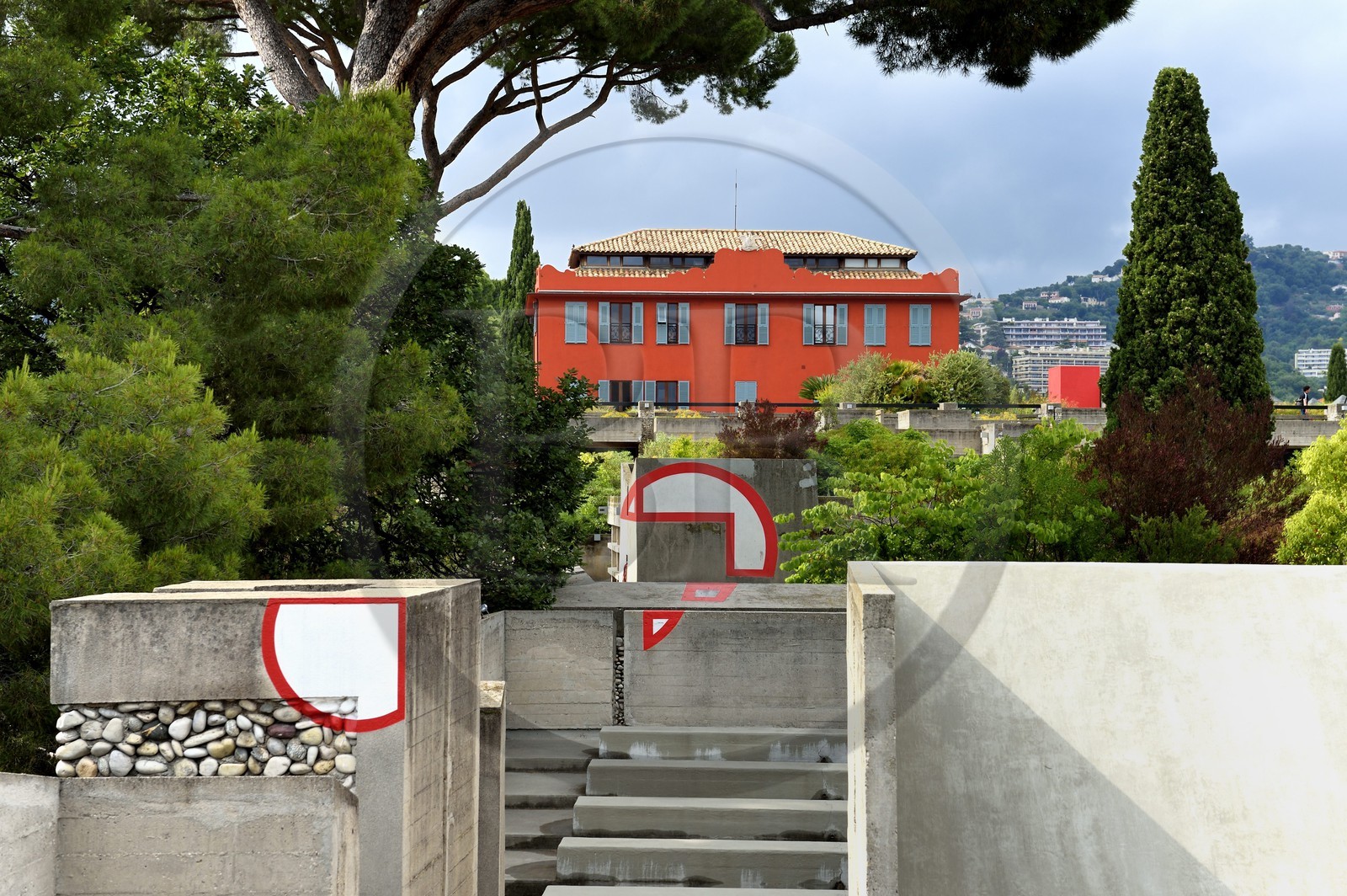 France, Alpes-Maritimes, Nice, Saint Bartholomew hill, Villa Arson, Centre National d'Art Contemporain, which opened in 1972, architect Michael Marot