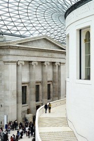 United Kingdom, London, Bloomsbury area, the British Museum, Queen Elizabeth II Great Court designed by architecture firm Foster and Partners