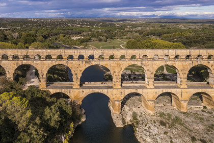 France, Gard,  (aerial view)