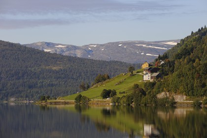 Norvège, Hordaland, lac d'Oppheim au nord de Voss