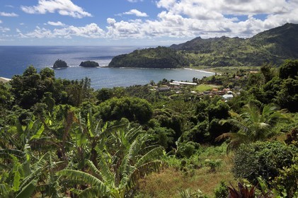 Caribbean, Dominica Island, Castle-Bruce, the old plantation turned village