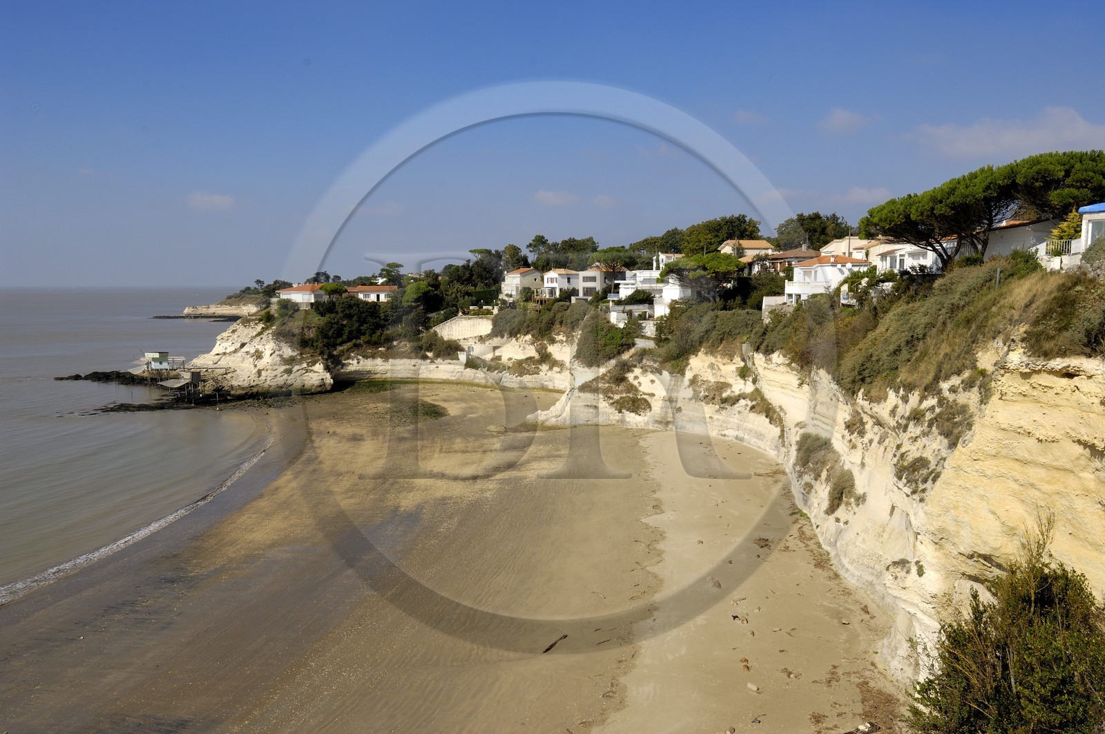 France, Charente-Maritime (17), Meschers-sur-Gironde, la plage de Cadet