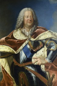 France, Meurthe-et-Moselle, Nancy, Palais Ducal (the Duke of Lorraine's Palace) houses the Historical Museum of Lorraine, portrait of Stanislas Leszczinski, King of Poland and last Duke of Lorraine in the eighteenth century, by Jean Girardet