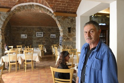 France, Corse du Sud, Ajaccio, Jose the owner of the traditional restaurant Bel Messere Ustaria