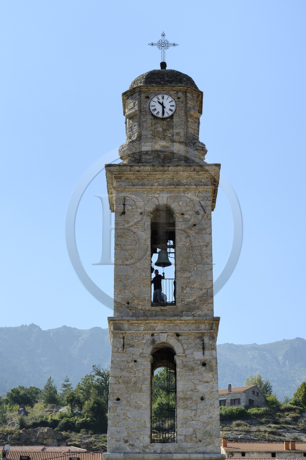 France, Haute Corse, Niolu (Niolo) region, Casamaccioli, la Santa di Niolu religious festivity to celebrate the Nativity of the Virgin