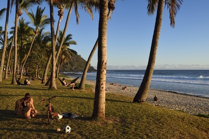 France, Ile de la Reunion, Petite-Ile sur la côte sud, plage de Grand-Anse