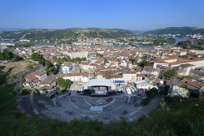 France, Isere, Vienne along the Rhone river, the roman theatre