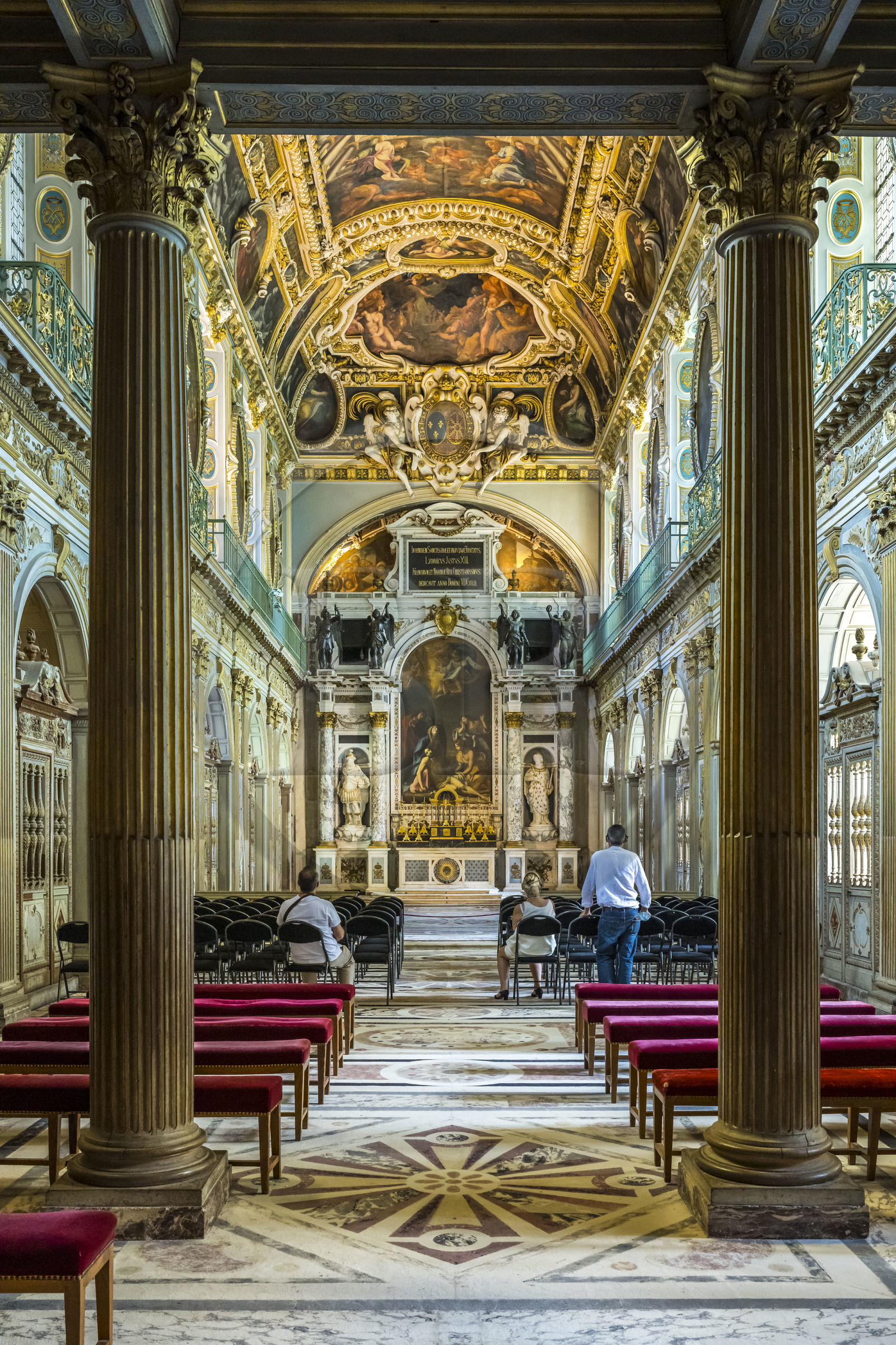 France, Seine-et-Marne (77), Fontainebleau, chateau de Fontainebleau, classé Patrimoine Mondial par l'UNESCO, chapelle de le Trinité