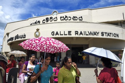 Sri Lanka, Southern Province, Galle railway station