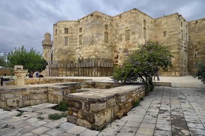 Azerbaïdjan, Bakou, Vieille ville, classée au patrimoine mondial de l'UNESCO, palais des Chirvanchahs