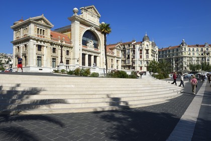 France, Alpes-Maritimes (06), Nice, quartier Libération, ancienne gare du Sud devenue une médiathèque