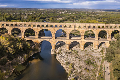 France, Gard,  (aerial view)