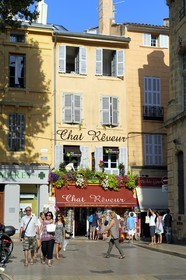 France, Bouches-du-Rhône (13), Aix-en-Provence, boutique place de l'Hôtel de ville