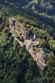 France, Bas-Rhin (67), le Haut-Barr (photo aérienne)