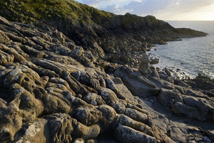 France, Ille-et-Vilaine, St Malo, Rotheneuf, stones sculpted by Foure abbot between 1870 and 1917