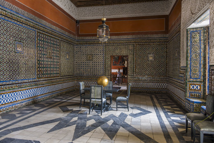 Espagne, Andalousie, Séville, la Casa de Pilatos (la maison de Pilate), palais de style mudéjar