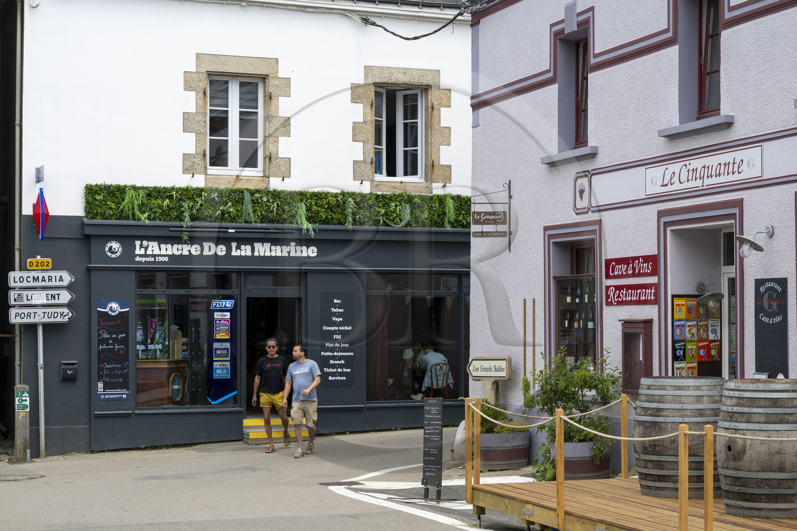 France, Morbihan (56), Ile de Groix, Le Bourg, centre du village