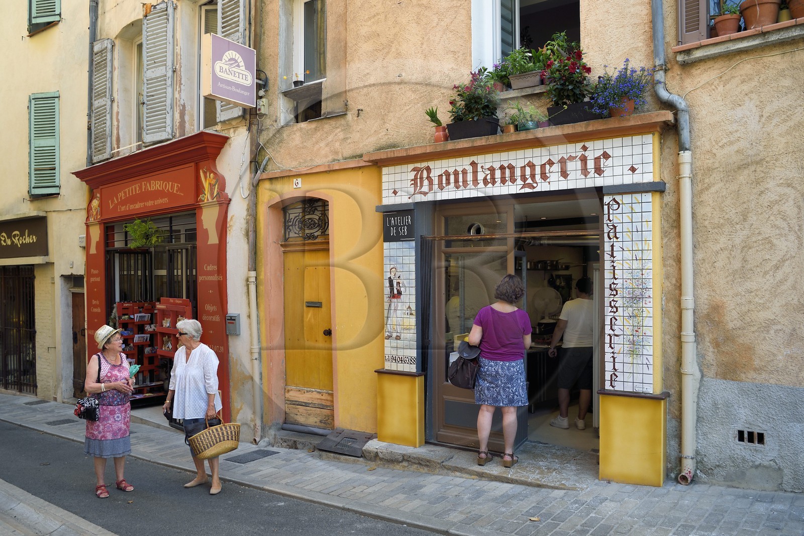 France, Var (83), Provence Verte, Cotignac, boulangerie