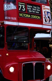 United Kingdom, London, double decked going to Victoria station