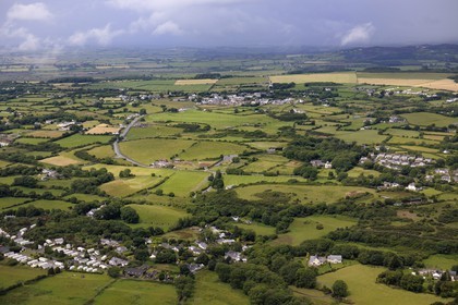 Royaume-Uni, Angleterre, Pays de Galles, Anglesey, Benllech sur la côte nord (vue aérienne)