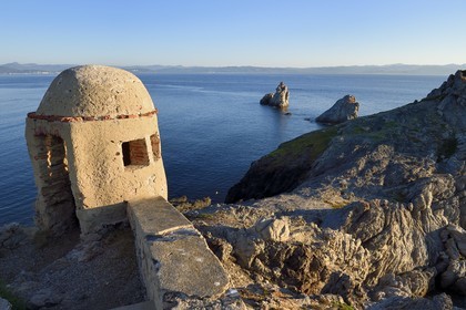 France, Var, Iles d'Hyeres, Parc National de Port Cros (National park of Port Cros), Porquerolles island, the fort at the Cap des Medes